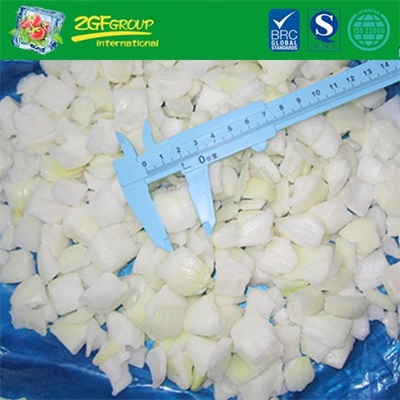 IQF white onions dices 30mm