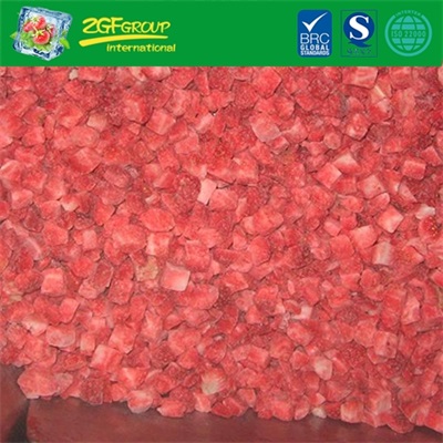 frozen fruits IQF diced strawberry 10MM