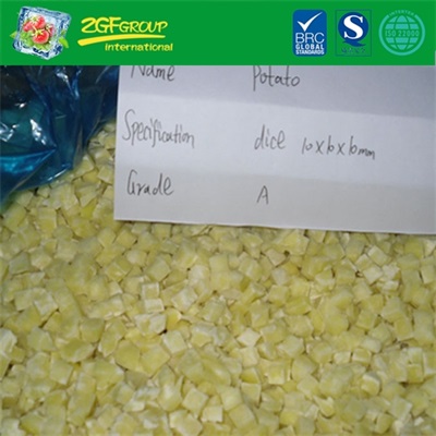 frozen vegetable IQF 10mm diced potato