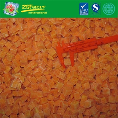 Frozen vegetable IQF diced orange red sweet potato 20mm