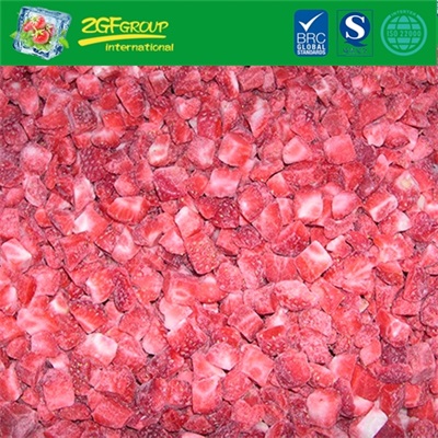 HOT SALE Frozen  IQF diced strawberry 10MM