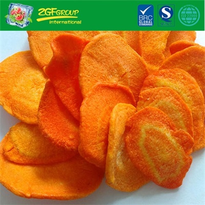 Wholesale Good Quality VF Dried Carrot Chips Snacks