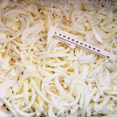 Brc Haccp Certified IQF Onion Strips Frozen Onion Sliced